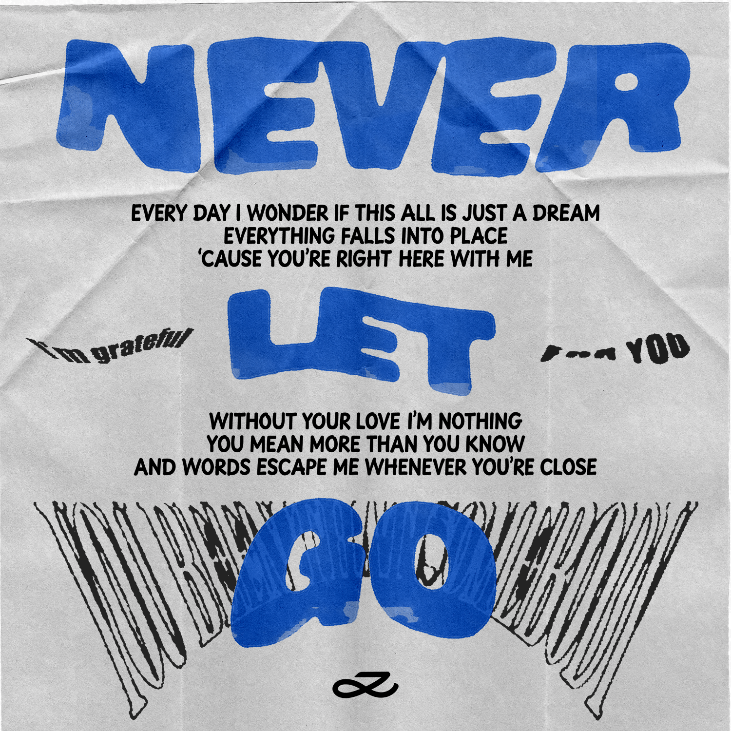 Never Let Go Album Cover.